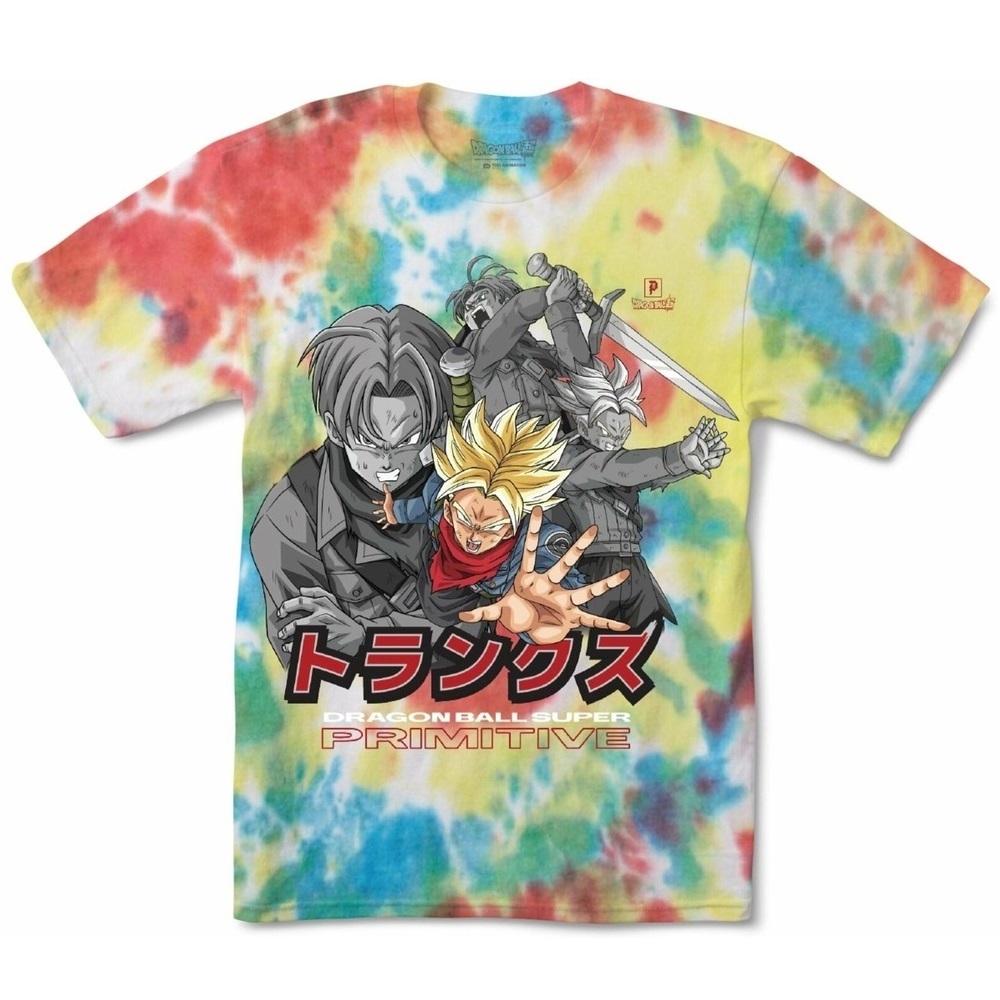 Primitive Dragon Ball Trunks Phase Vintage Rainbow T-Shirt [Size: M]