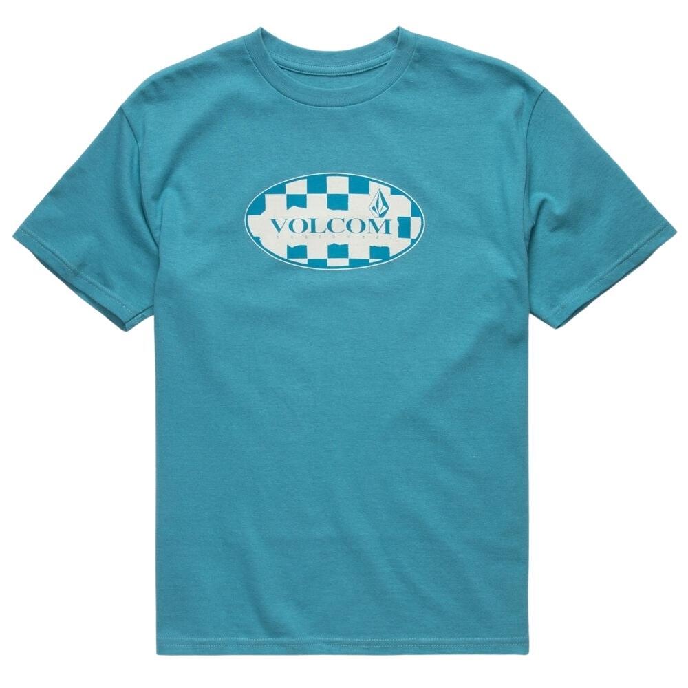 Volcom Menial Storm Blue Youth T-Shirt [Size: 10]