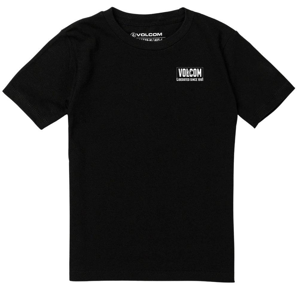 Volcom Liberated 91 Black Youth T-Shirt [Size: 10]