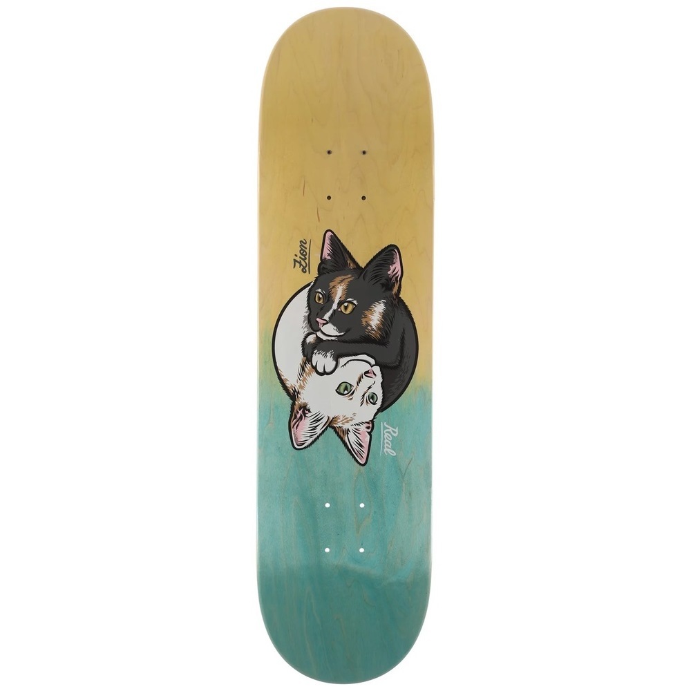 Real Yin Yang Kitty Zion 8.25 Skateboard Deck