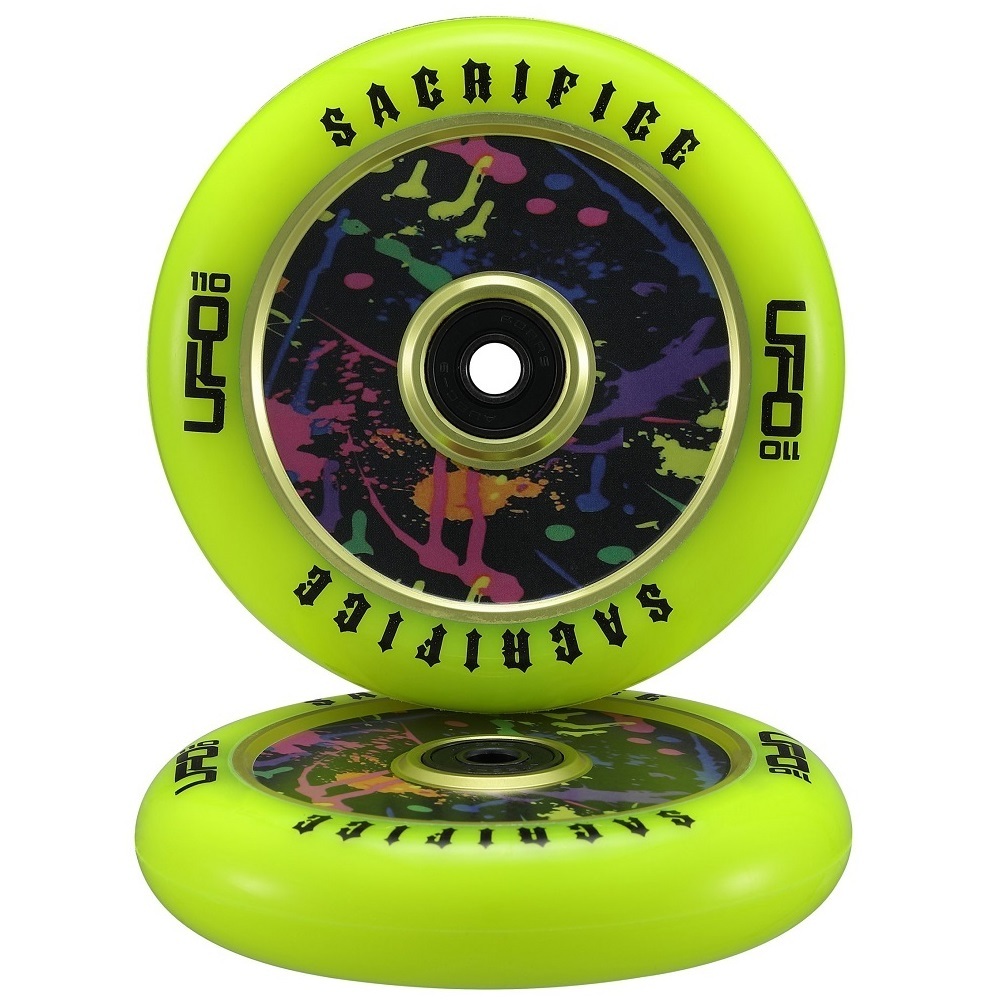 Sacrifice UFO Splat Yellow 110mm Scooter Wheels