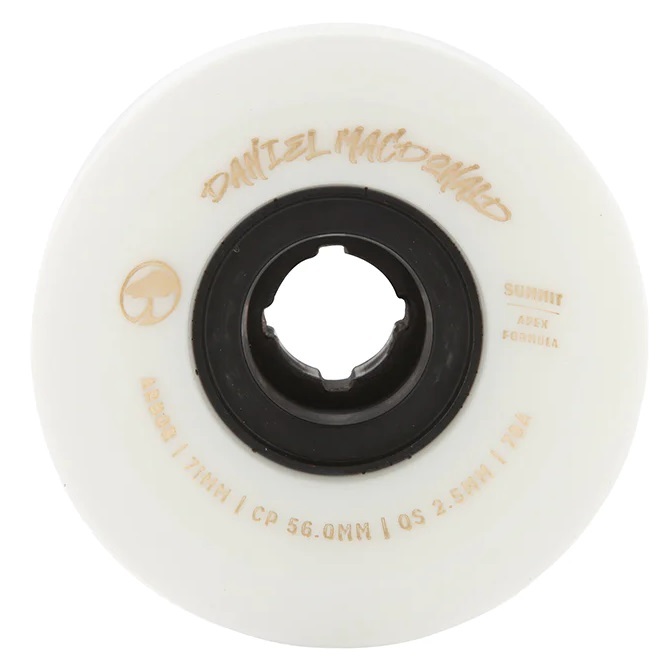 Arbor Summit Daniel MacDonald Sig 71mm White Longboard Skateboard Wheels