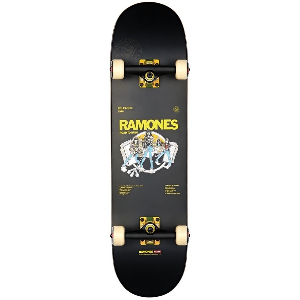 Globe G2 Ramones Road to Ruin 8.25 Complete Skateboard