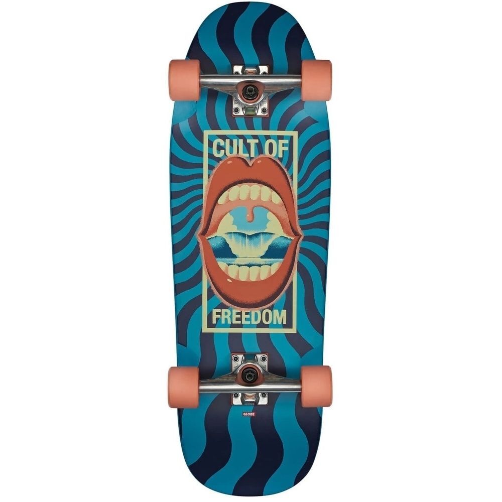 Globe Dealer Cult Of Freedom Blue 30 Cruiser Skateboard
