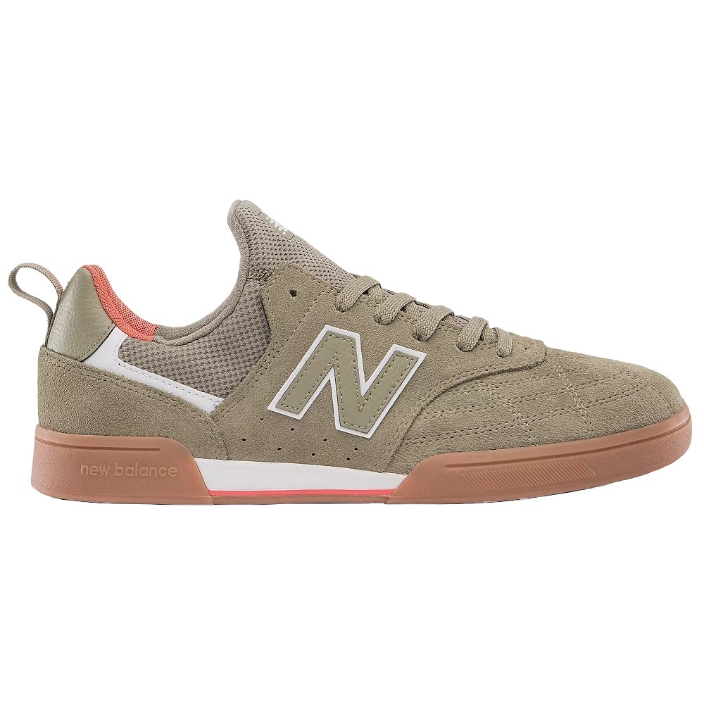 Brown White Mens Skate Shoes
