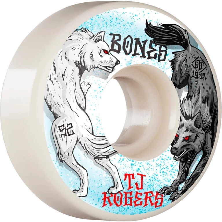 Bones Rogers Arctic Battle STF V3 103A 52mm Skateboard Wheels