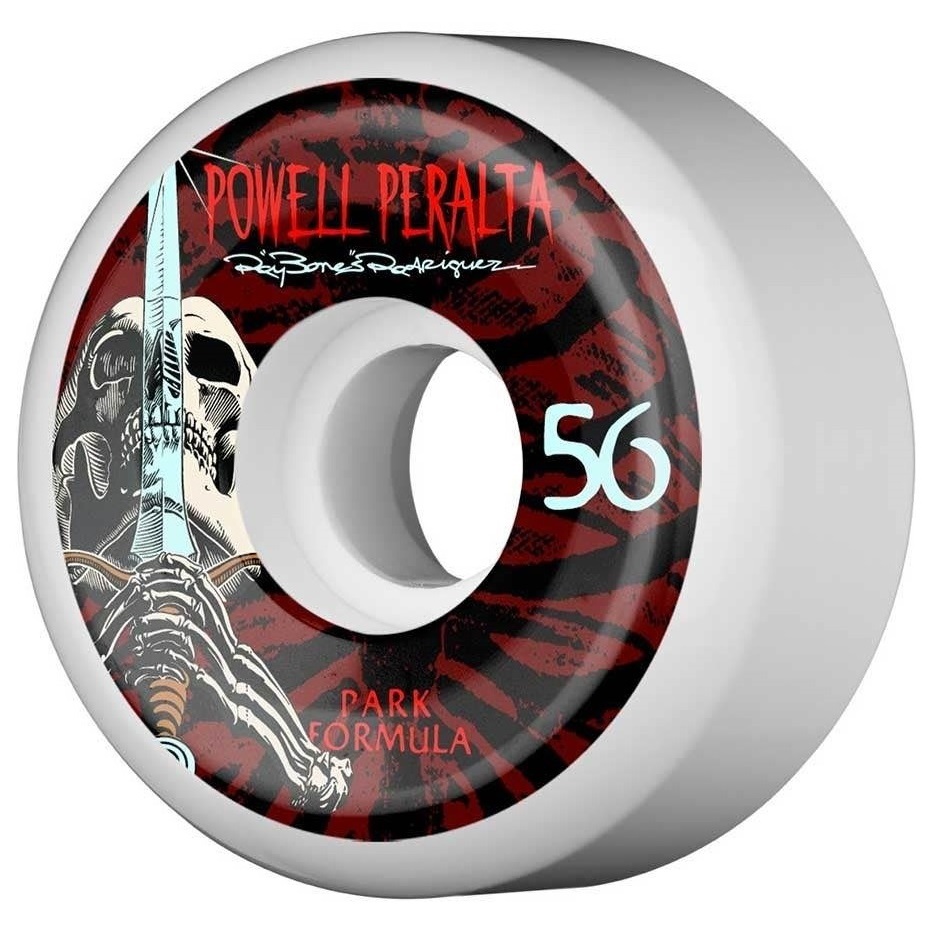 Powell Peralta Skull And Sword White 90A 56mm Skateboard Wheels