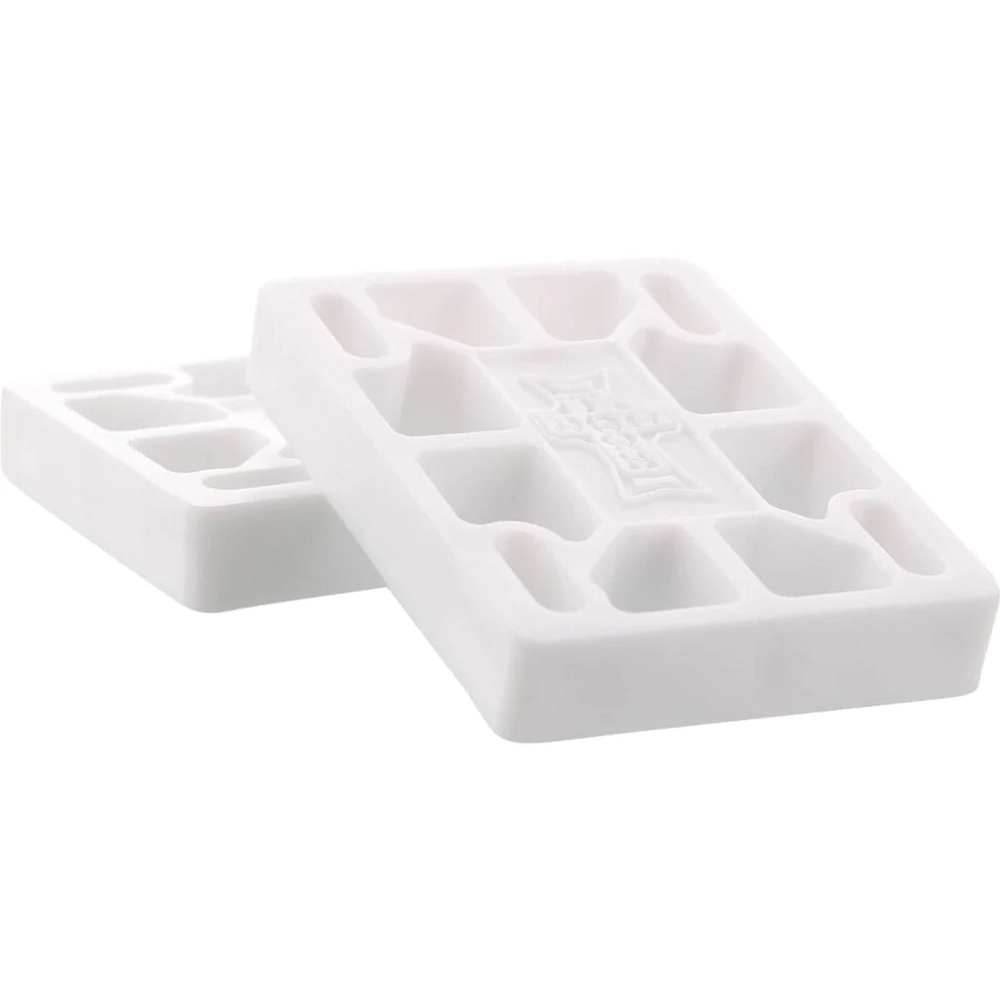 Dogtown White 3/8 Skateboard Riser Pads