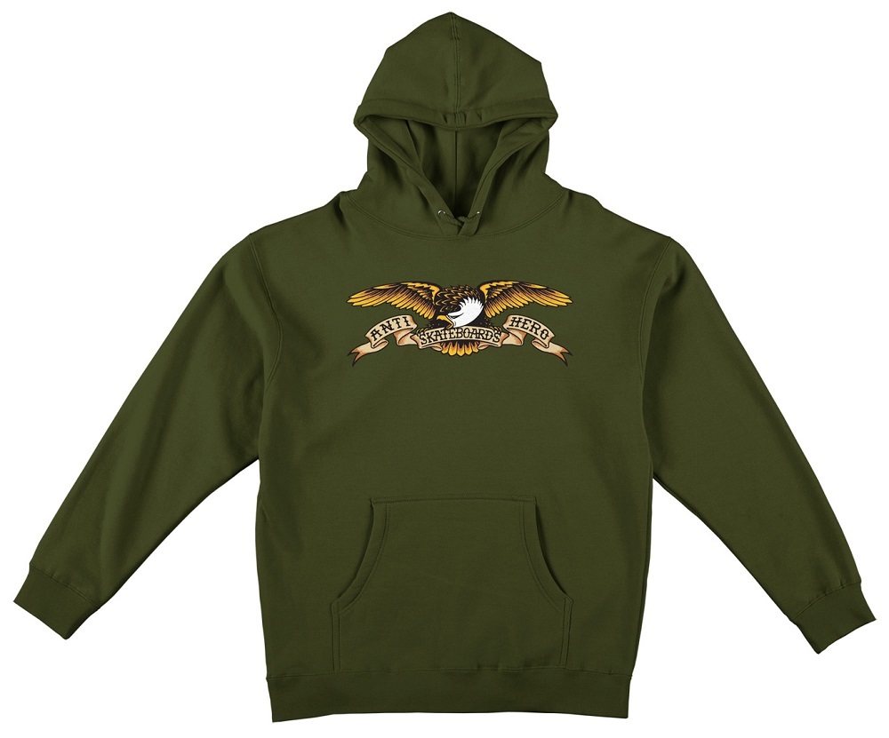 Anti Hero Eagle Army Green Hoodie [Size: XL]