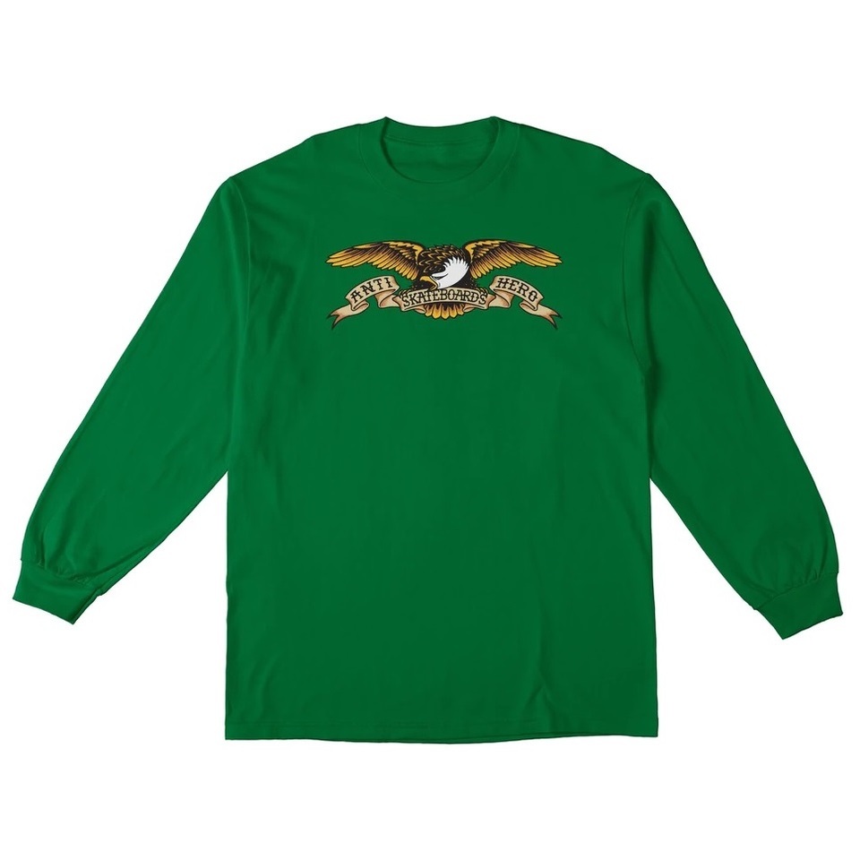 Anti Hero Eagle Green Youth Long Sleeve Shirt [Size: S]