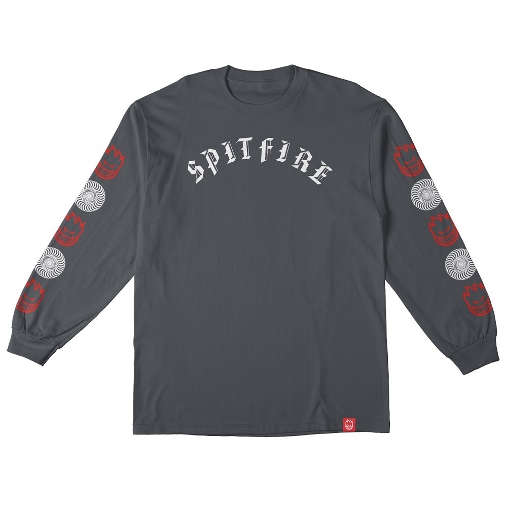 Spitfire Old E Combo Charcoal Youth Long Sleeve Shirt [Size: Youth S]