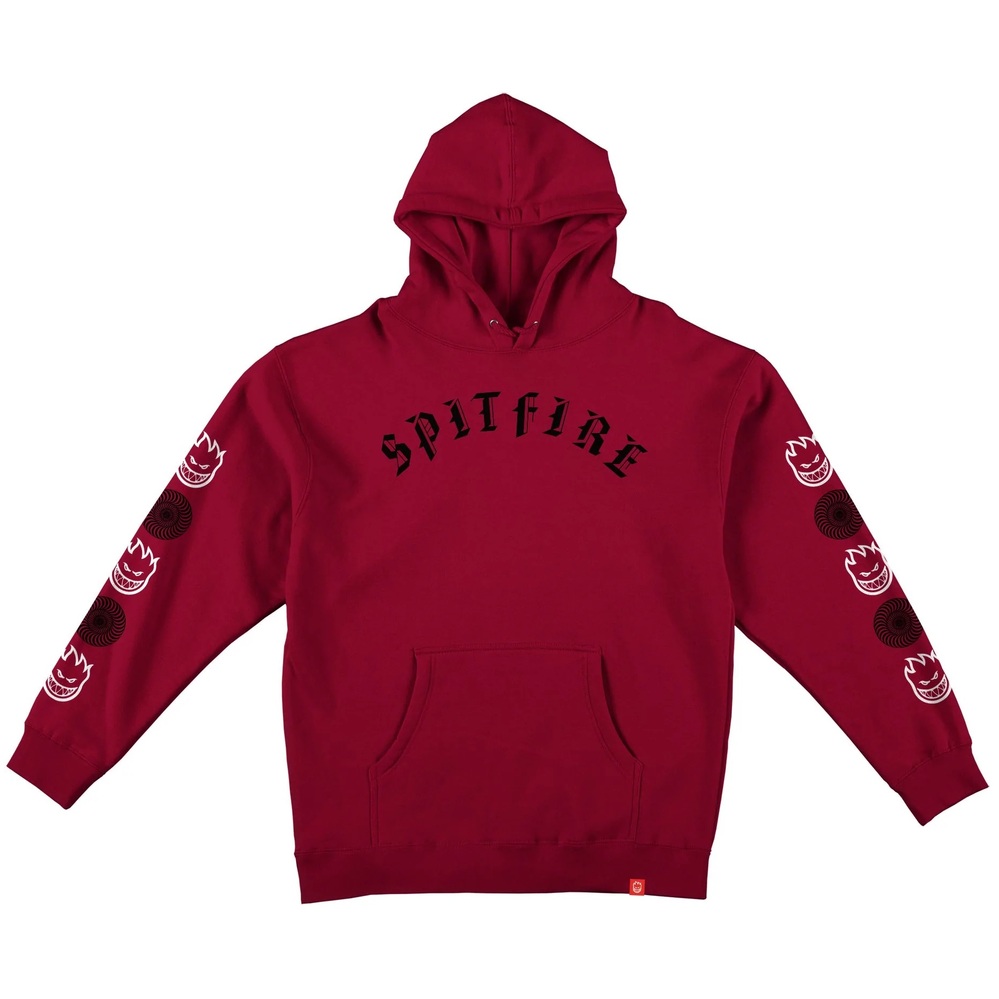 Spitfire Old E Combo Maroon Youth Hoodie [Size: S]