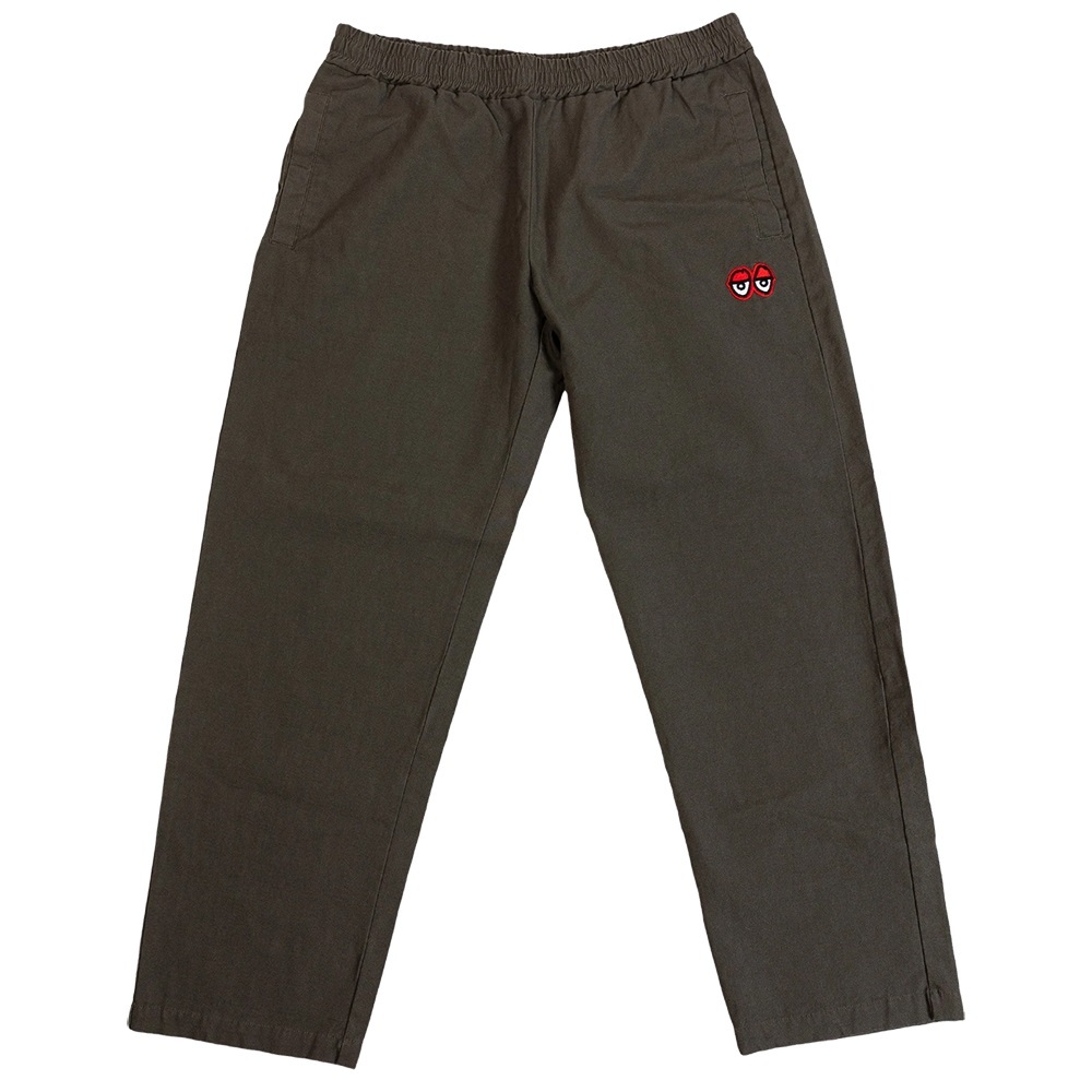 Krooked Eyes EMB Olive Red Pants [Size: XL]