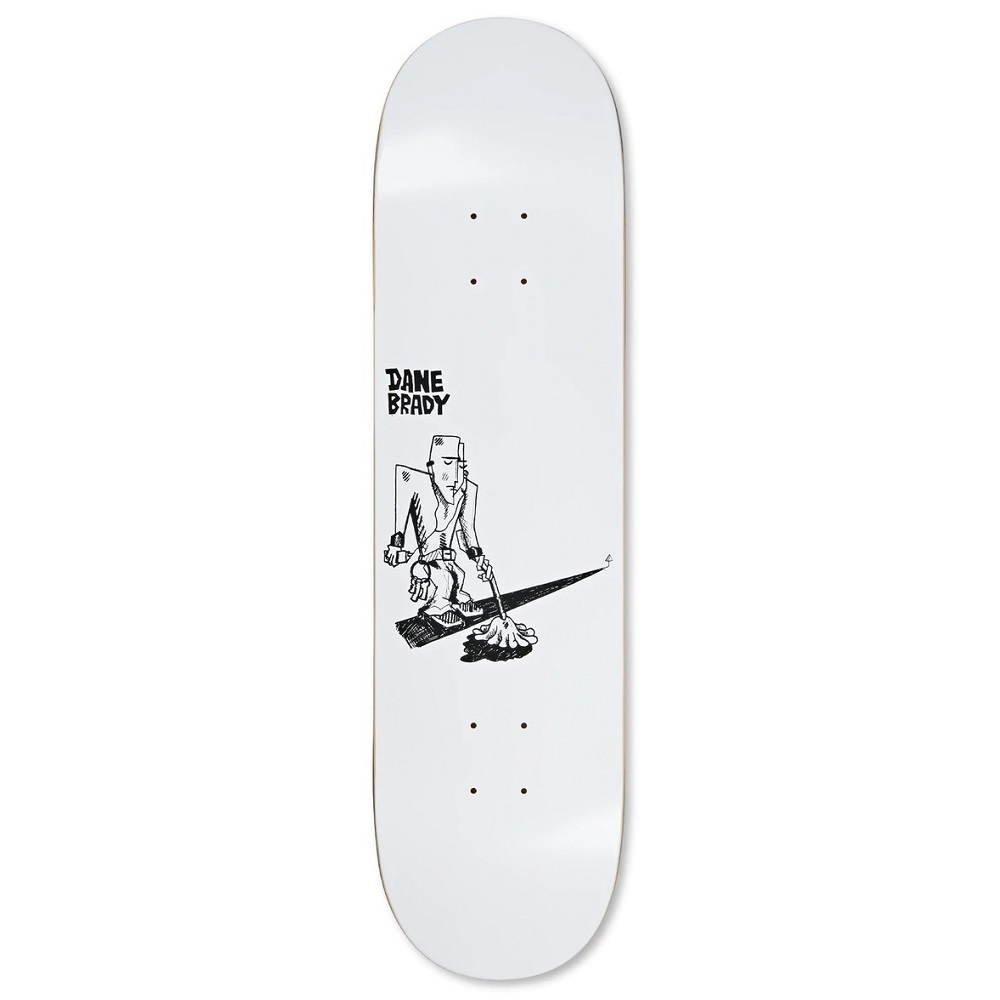 Polar Skate Co Dane Brady Mopping White 8.25 Skateboard Deck