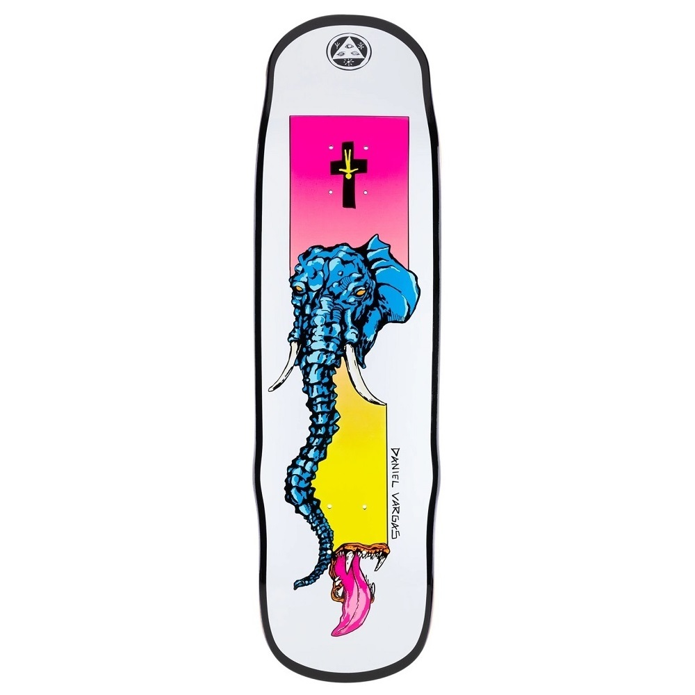 Welcome Tusk On Effigy White Black 8.8 Skateboard Deck