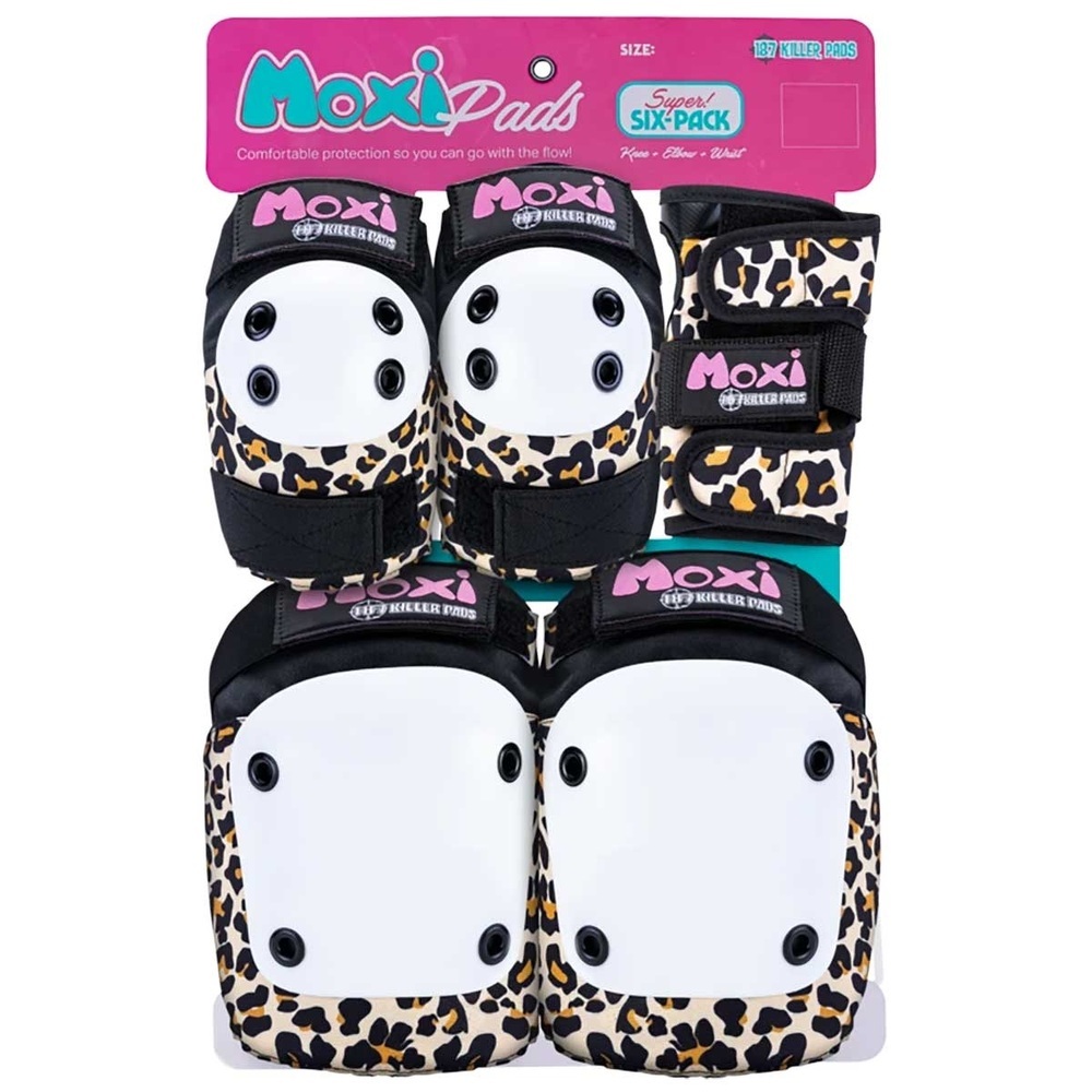 187 Six Pack Moxi Leopard Pad Set [Size: S-M]