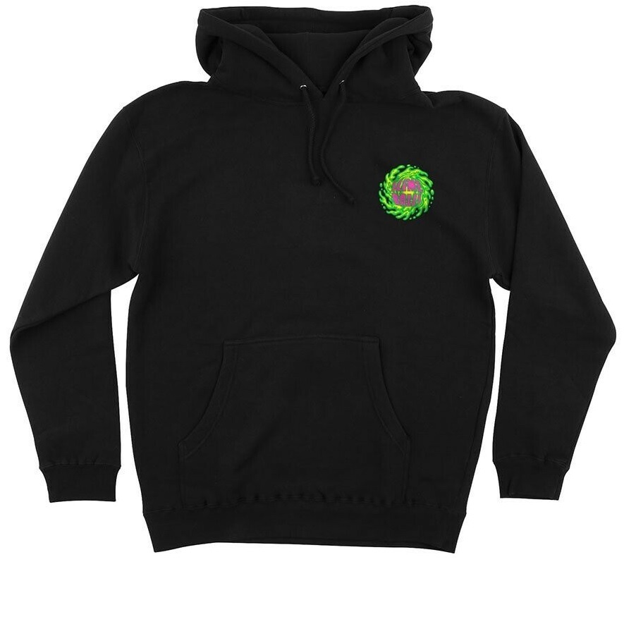Santa Cruz Slime Balls Logo Black Hoodie [Size: S]