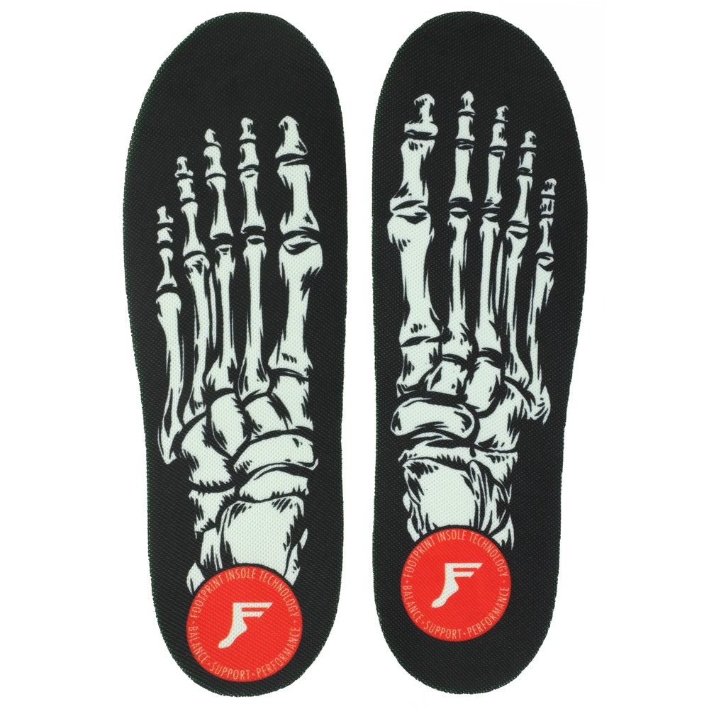 Footprint Elite Mid Skeleton Black Insoles [Size: 4-7.5]