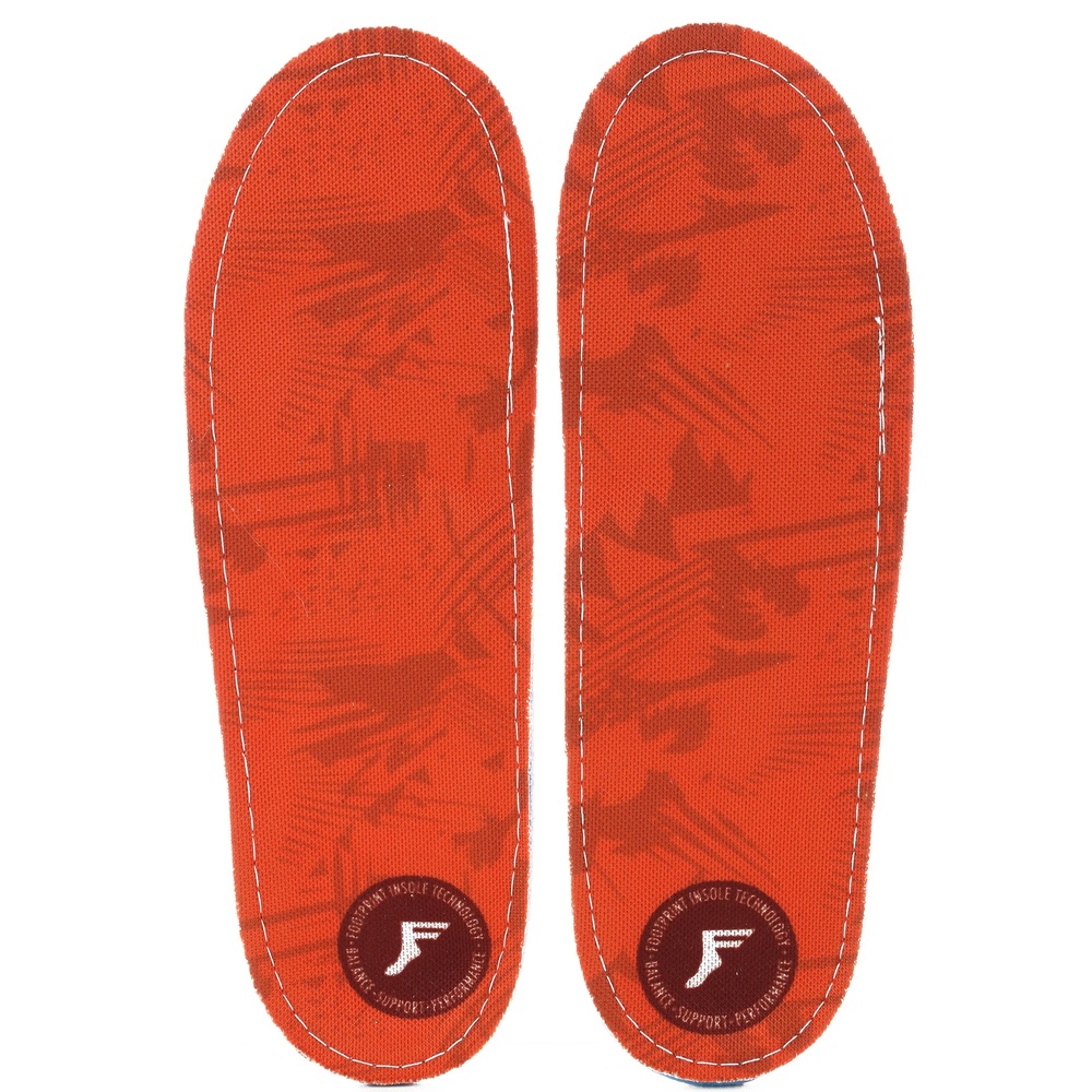 Footprint Orthotic Orange Camo Insoles [Size: 8-8.5]