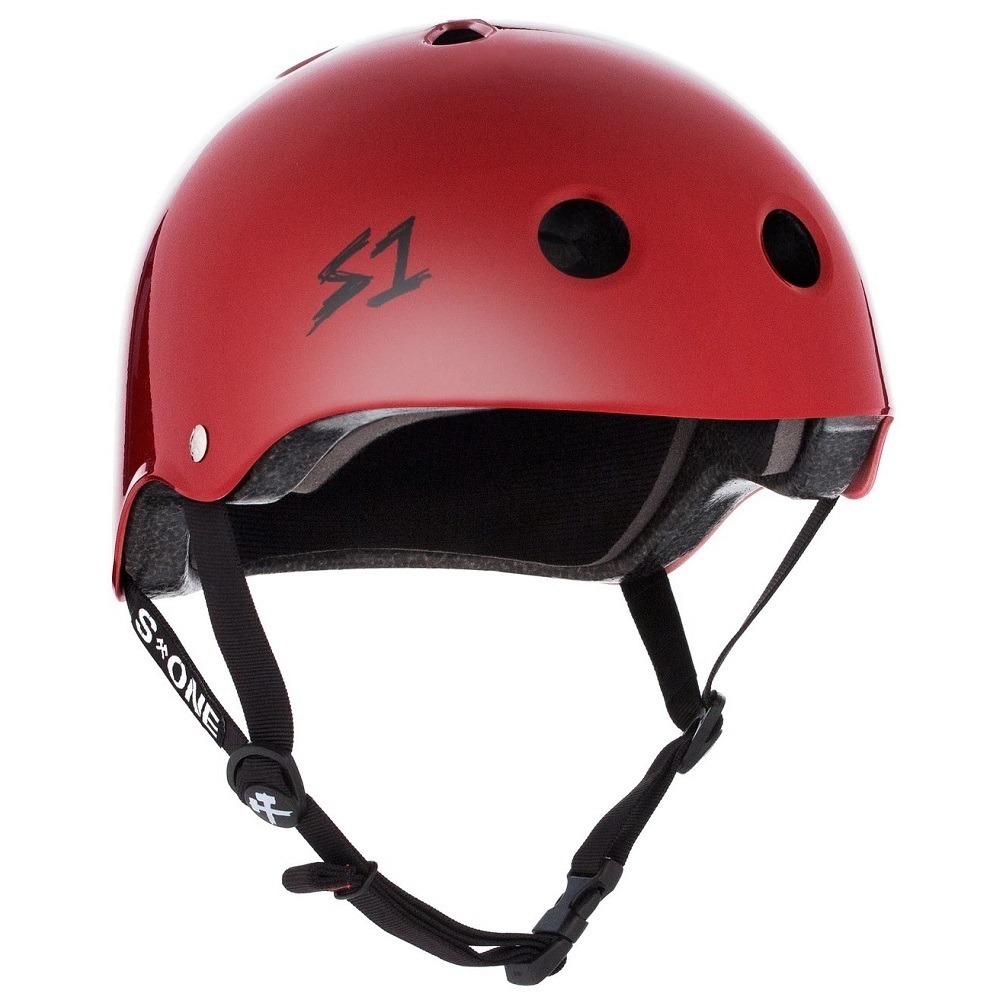 S1 S-One Lifer Certified Blood Red Gloss Helmet [Size: L]