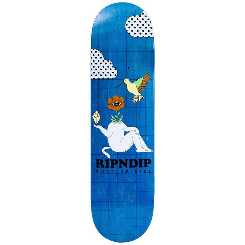 RipNDip Window Daze Blue 8.0 Skateboard Deck
