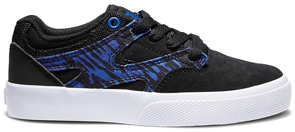 DC Kalis Vulc Black Royal Athletic Red Youth Skate Shoes [Size: US 3]