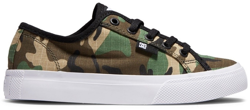 DC Manual Black Camo Youth Skate Shoes [Size: US 5]