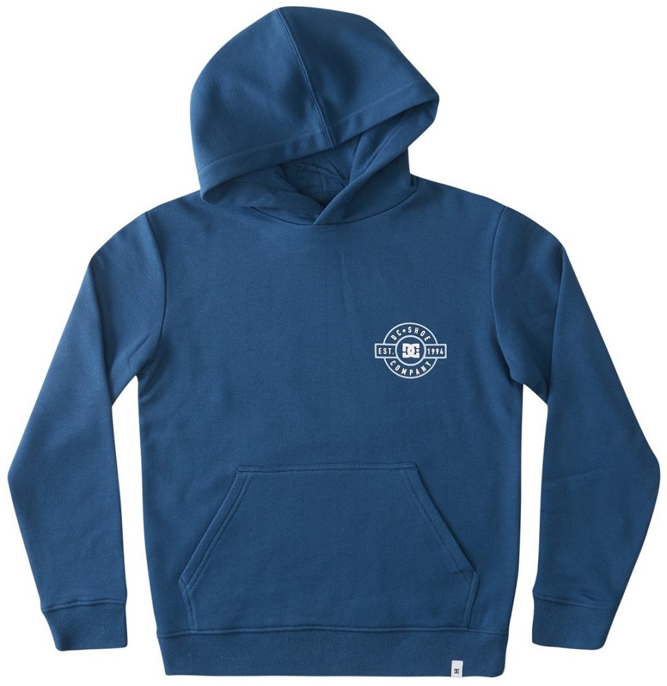 DC Crest Moroccan Blue Youth Hoodie [Size: 8]