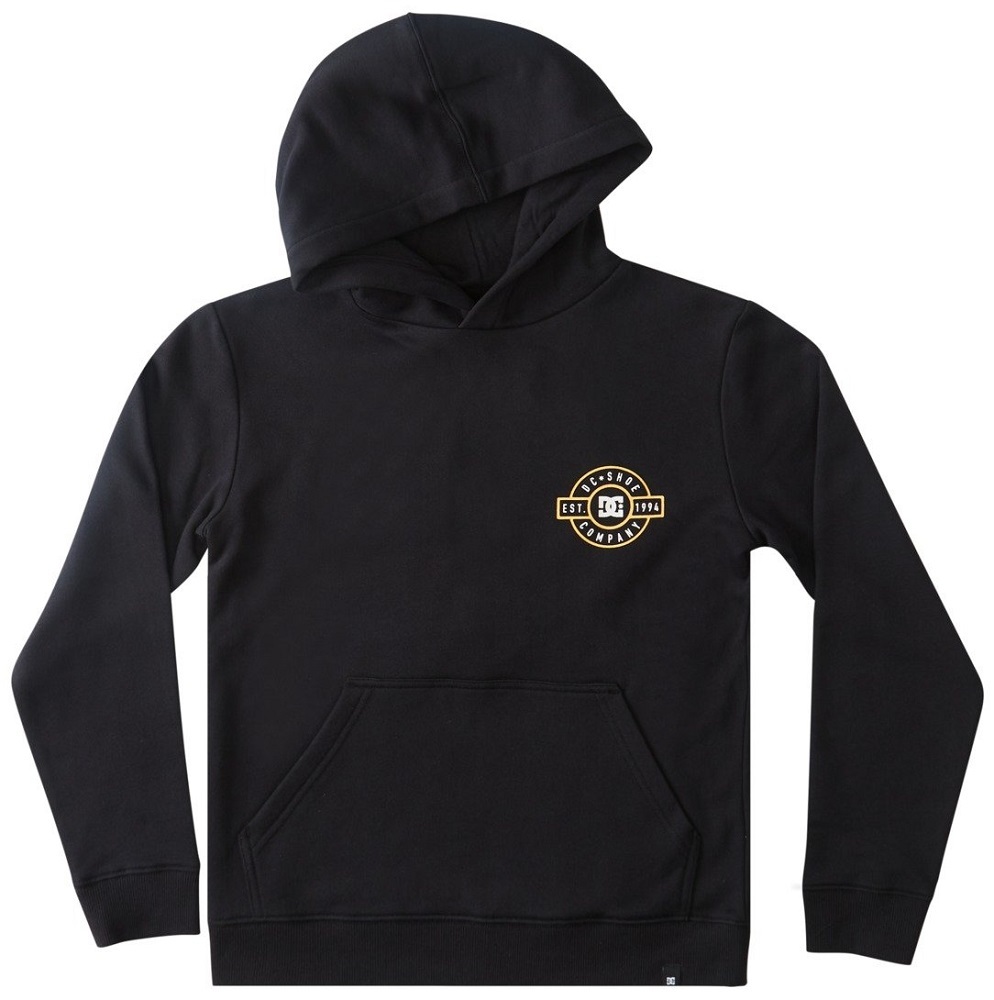 DC Crest Black Youth Hoodie [Size: 8]