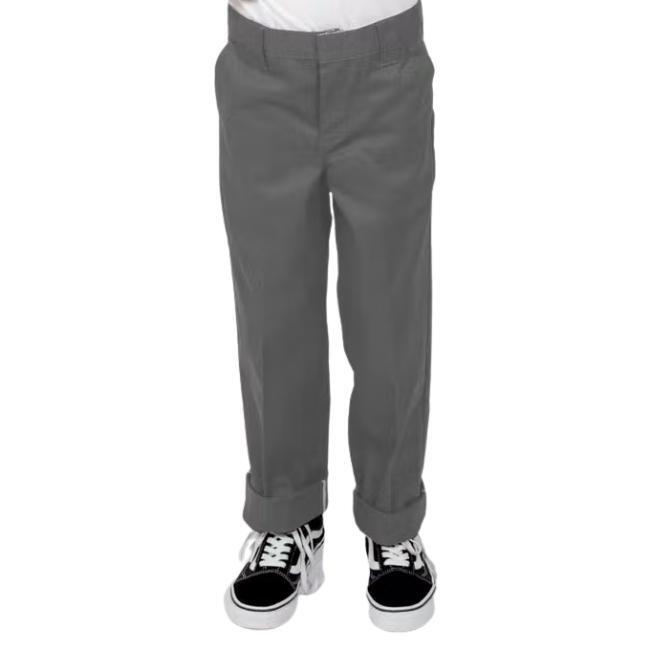 Dickies 478 Original Fit Relaxed Fit Charcoal Youth Pants [Size: 8]