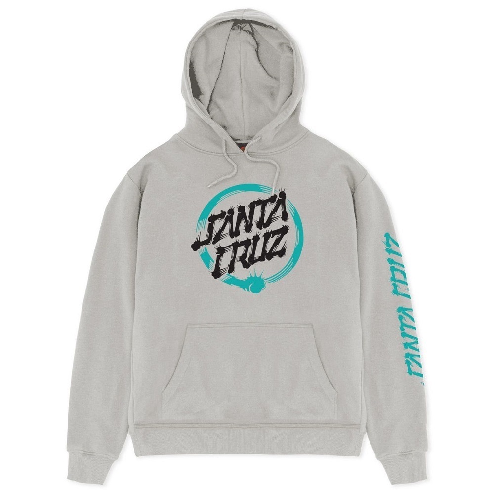 Santa Cruz Mako Dot Grey Youth Hoodie [Size: 14]