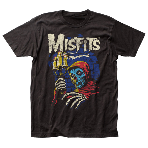 Band Shirts Misfits Candelabra Black T-Shirt [Size: S]