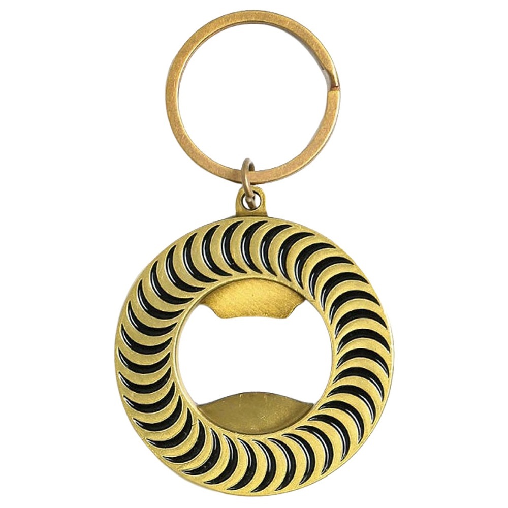 Spitfire Classic Swirl Brass Keychain