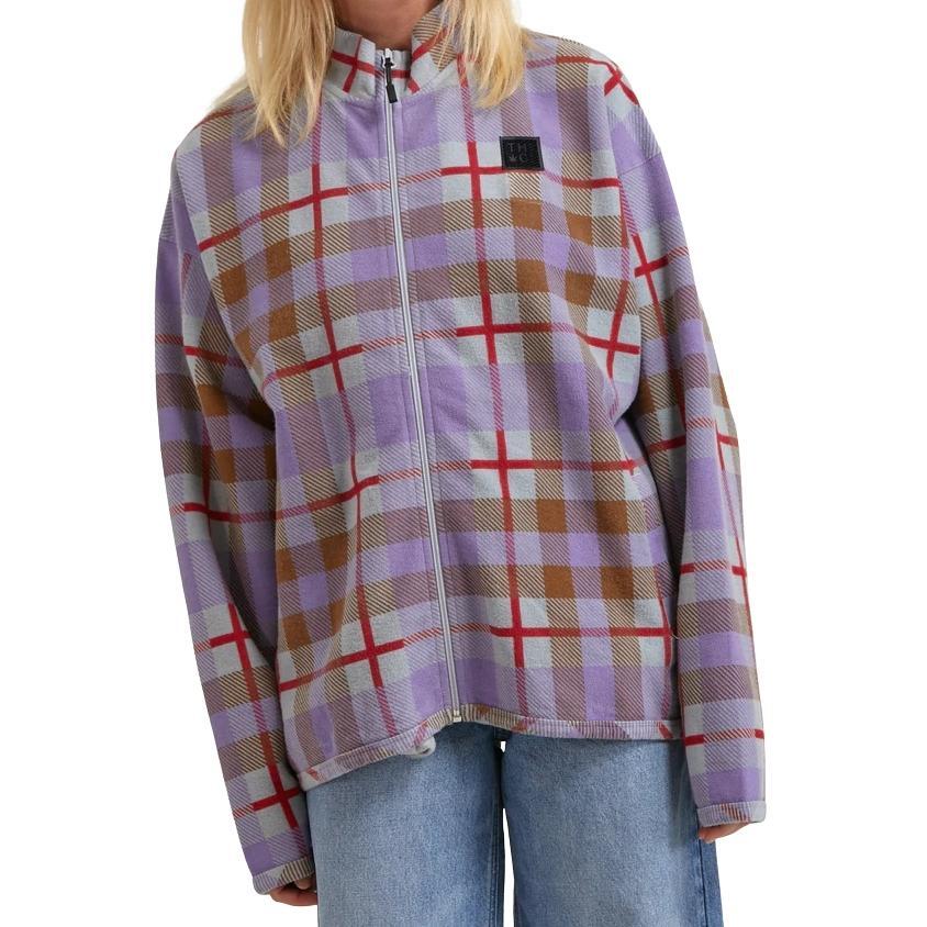 Afends Colby Unisex Hemp Plum Zip Up Jumper [Size: L]