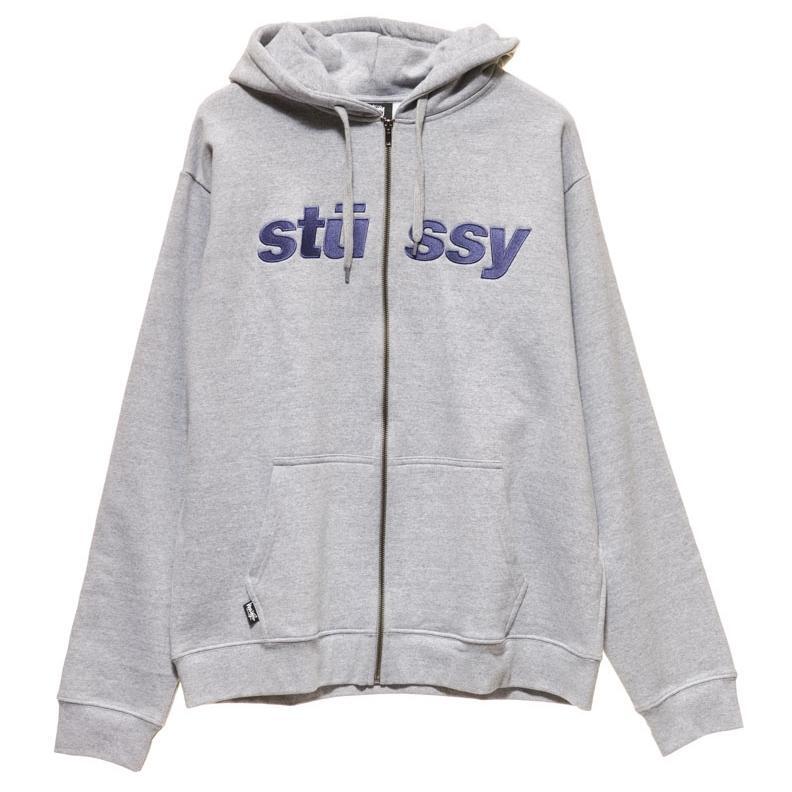 stussy italic zip thru jacket