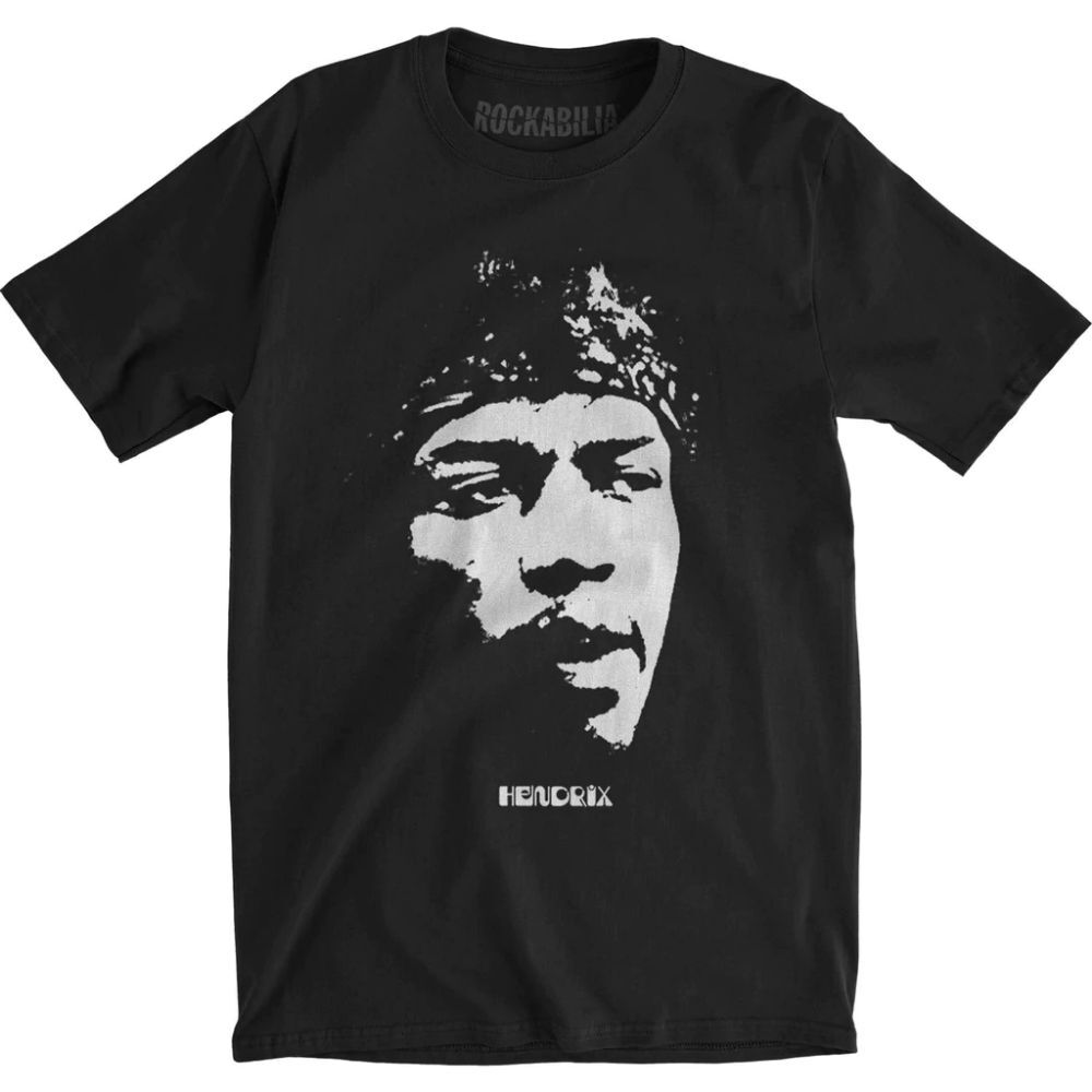 Band Shirts Jimi Hendrix Bandana Slate T-Shirt [Size: M]