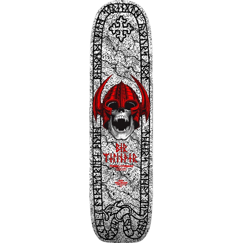 Powell Peralta Per Welinder Nordic Skull Pearl White 7.25 Skateboard Deck