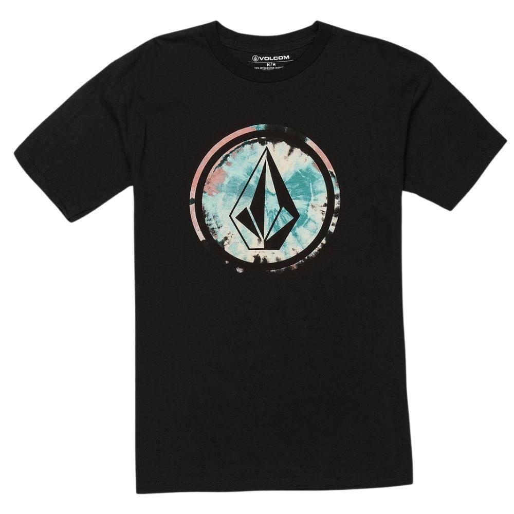 Volcom Circle Stone Fill Black Combo Youth T-Shirt [Size: 10]