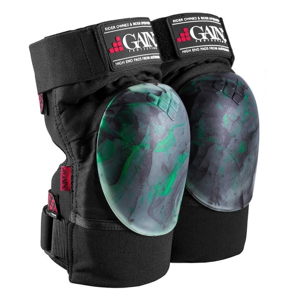 Gain Protection The Shield Green Black Swirl Knee Pads [Size: S]