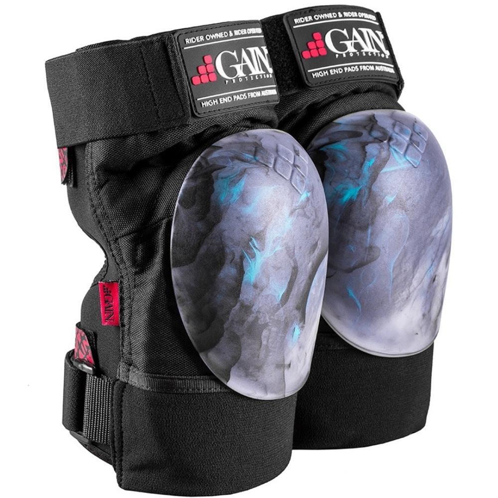 Gain Protection The Shield Teal Black Swirl Knee Pads [Size: S]