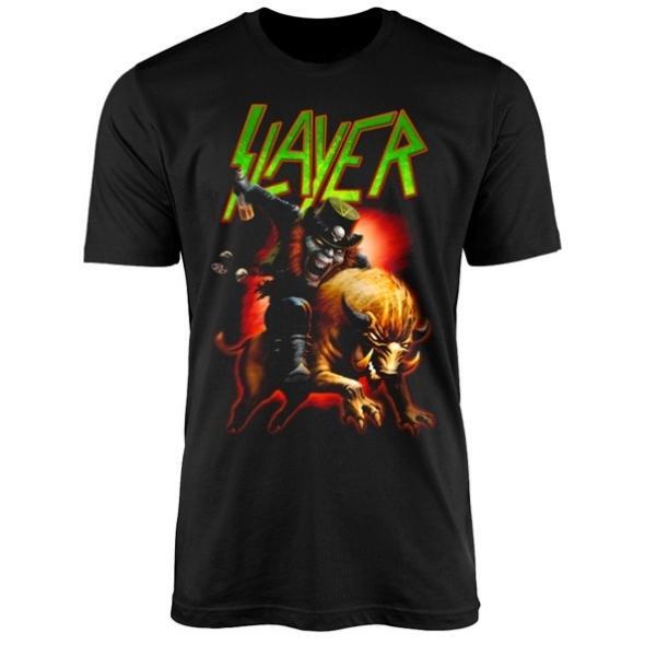 Band Shirts Slayer Hell Beast Black T-Shirt [Size: M]