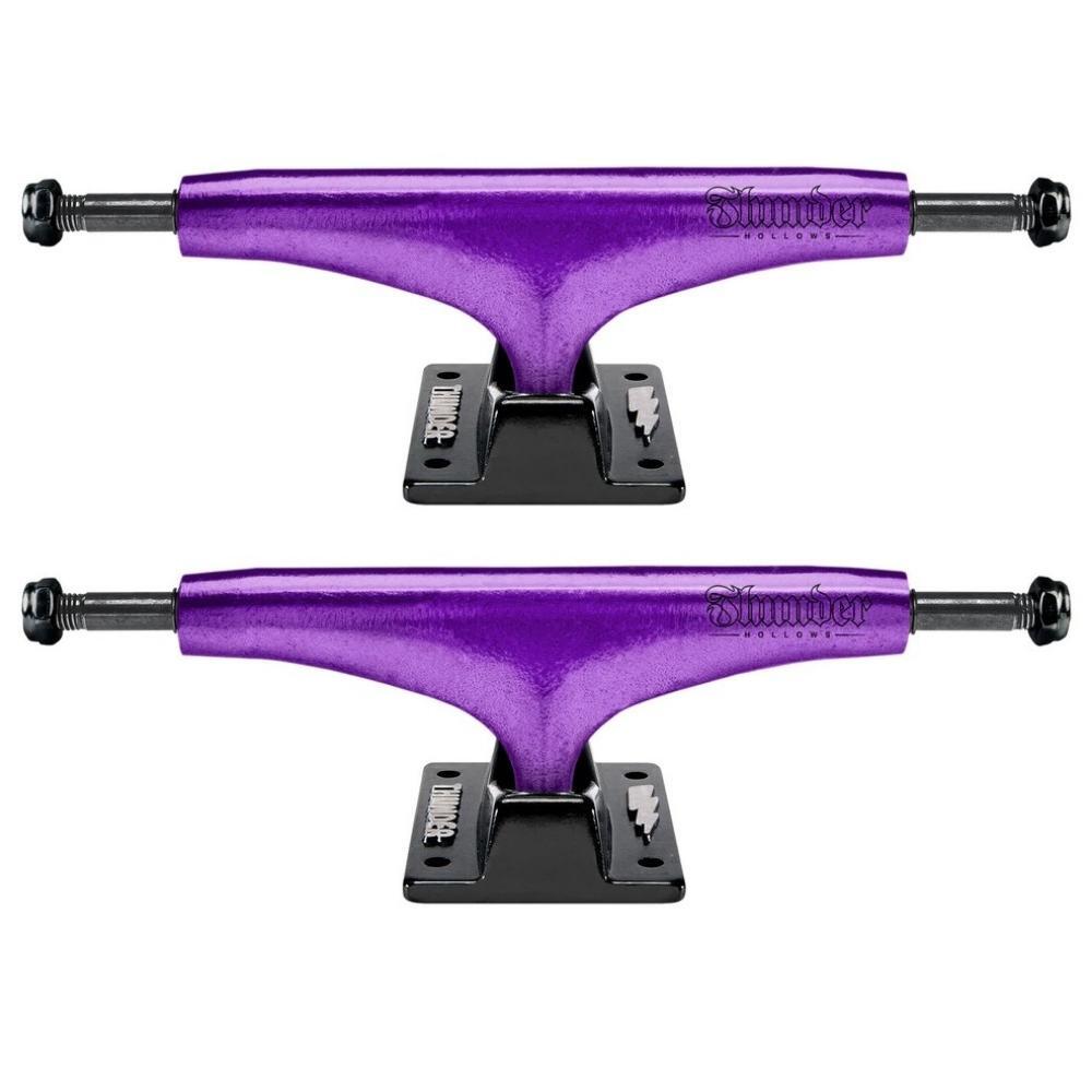 Thunder Hollow Metallic Script Purple Set Of 2 Skateboard Trucks [Size: 147]