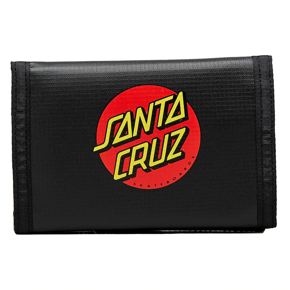 Santa Cruz Classic Dot Velcro Black Wallet