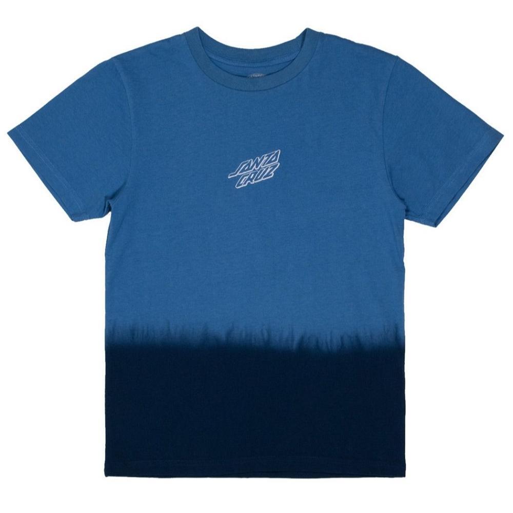 Santa Cruz Broken Dot Mono Blue Youth T-Shirt [Size: 8]