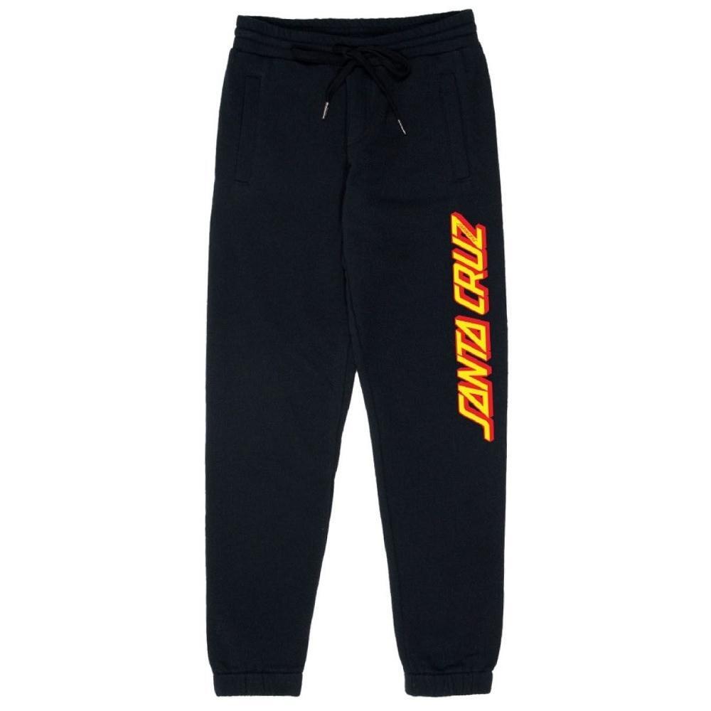 Santa Cruz Classic Strip Black Youth Track Pants [Size: 12]