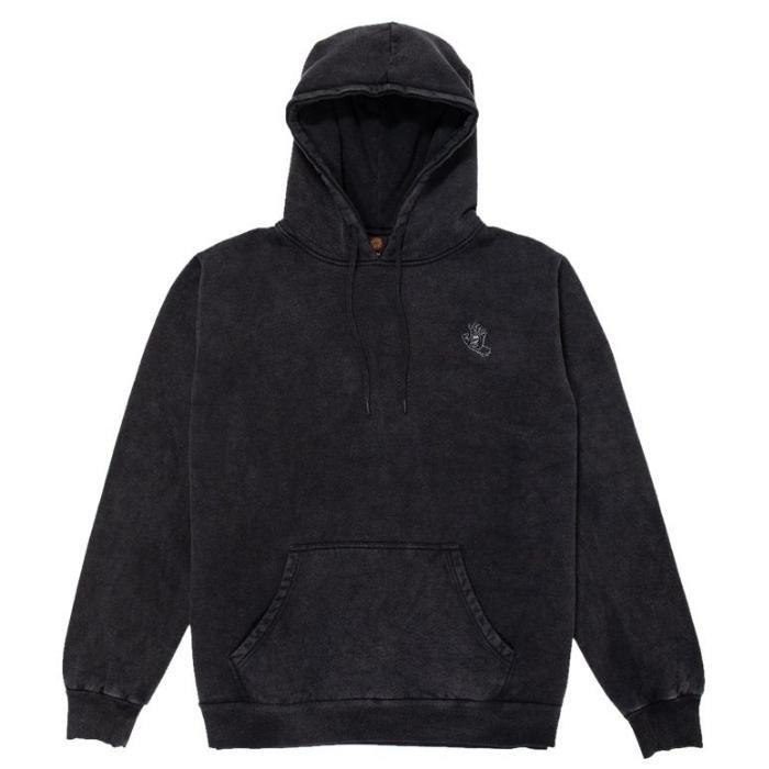 Santa Cruz Screaming Hand Mono Black Hoodie [Size: M]
