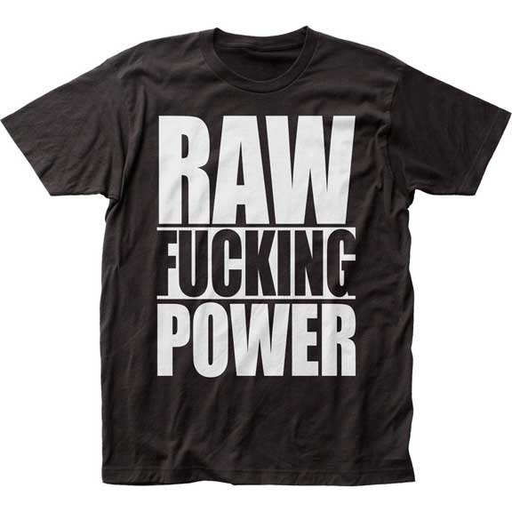 Band Shirts The Stooges Raw Power Black T-Shirt [Size: M]