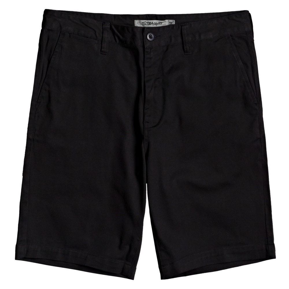 DC Worker 20.5" Black Chino Shorts [Size: 30]