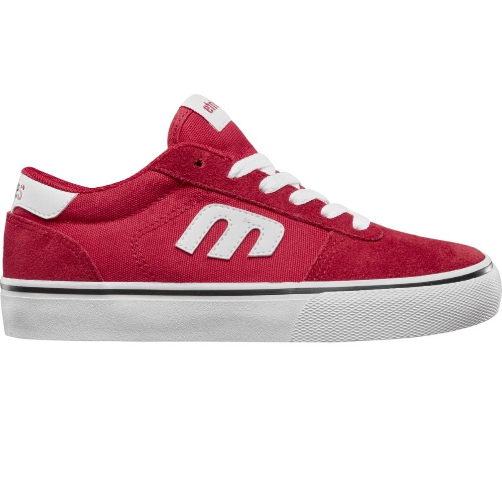 Etnies Calli Vulc Red White Gum Kids Skate Shoes [Size: US 2]