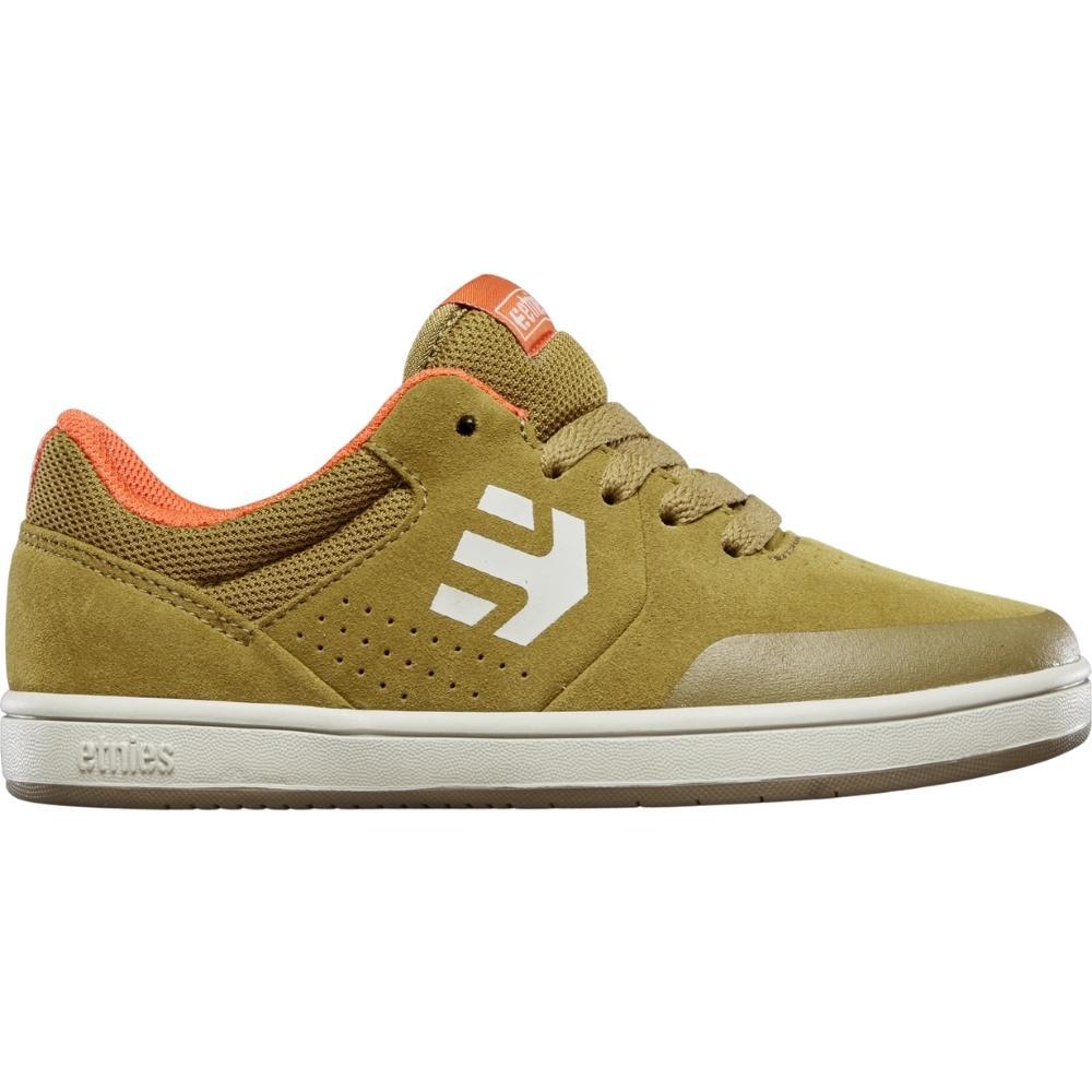 Etnies Marana Brown Orange Kids Skate Shoes [Size: US 1]